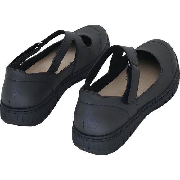 Easy Street Joyful Mary Jane Shoes Black - Women's Size 8 Medium Vegan Leather - Picture 3 of 8